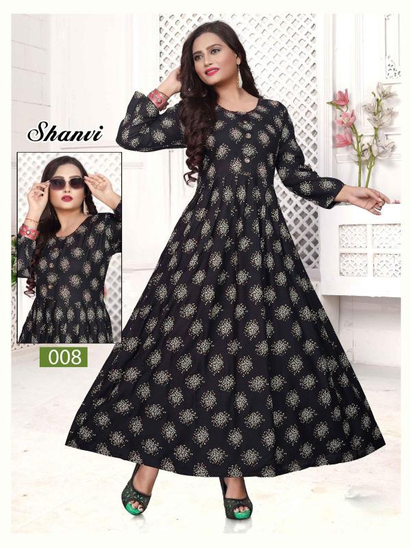 Trendy Shanvi Rayon Designer Kurti Collection